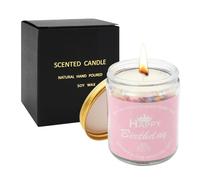 Surplex Lavender Birthday Cake Scented Soy Wax Candle, 50hr Burn Time - Cute Funny Gift for Women, Men, Wife, Husband, Best Friend, Sister, Coworker - Home Decor & Aromatherapy Candle