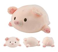 Surplex Plush Pillow, Chubby Animal Toy, Warm Kawaii Cute Comfortable Doll Cushion Dog Pig Body Pillow, Creative Home Decoration, Graduate Birthday Christmas Travel Gift for All Age(40CM/15.75") (Pig)