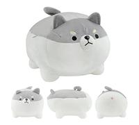 Surplex Plush Pillow, Chubby Animal Toy, Warm Kawaii Cute Comfortable Doll Cushion Dog Pig Body Pillow, Creative Home Decoration, Graduate Birthday Christmas Travel Gift for All Age(40CM/15.75") (Dog)