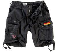 Surplus Airborne Vintage Patch Shorts, black, size 5XL for Men