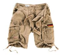 Surplus Airborne Vintage Shorts with Patch Beige Size XXL