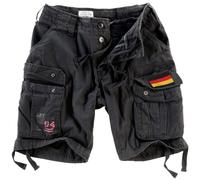 Surplus Airborne Vintage Shorts with Patch Black Size 4XL