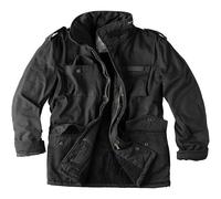 Surplus Army Paratrooper Mens Winter Field Jacket Military M65 Coat Black Washed