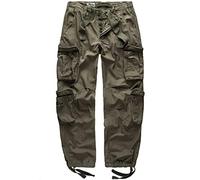 Surplus Cargo Trousers Mens Airborne Vintage, Olive, S