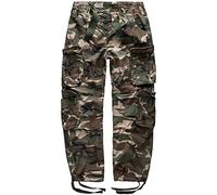 Surplus Cargo Trousers Mens Airborne Vintage, Woodland, L