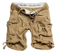 SURPLUS DIVISION MENS COMBAT ARMY CARGO HEAVY DUTY WORK SHORTS + BELT COYOTE TAN