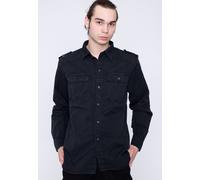 Surplus - M65 Basic Long Arm Black - Shirt - black - M - 100% Cotton,Cotton M