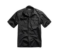 Surplus M65 Basic Short Sleeve Shirt, black, size XL for Men