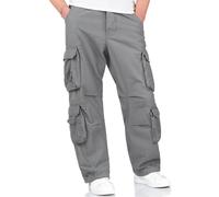 Surplus Airborne Vintage Mens Trousers Combat Workwear Military Cargo Pants Grey
