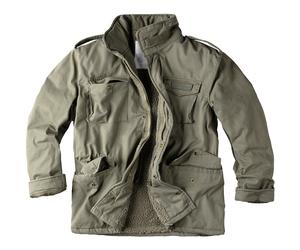 Surplus Paratrooper Winter Mens Jacket M65 Army Military Field Coat Olive Washed