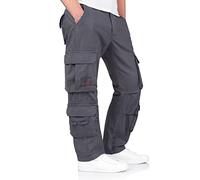 Surplus Raw Vintage Airborne Slimmy Mens Cargo Vintage Trouser, Anthracite, XL