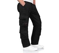 Surplus Raw Vintage Airborne Slimmy Mens Cargo Vintage Trouser, Black, XXL