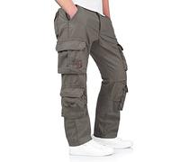 Surplus Raw Vintage Airborne Slimmy Mens Cargo Vintage Trouser, Olive, L
