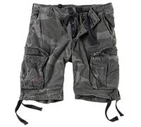 Surplus Raw Vintage Airborne Vintage Herren Cargo Shorts, blackcamo, 5XL