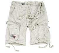 Surplus Raw Vintage Airborne Vintage Herren Cargo Shorts, matt Weiss, 4XL