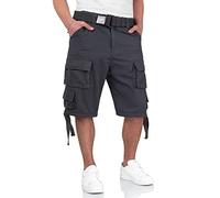 Surplus Raw Vintage Division Mens Cargo Shorts, Anthracite, S