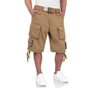 Surplus Raw Vintage Division Mens Cargo Shorts, Beige, 3XL