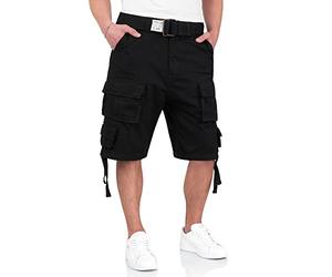 Surplus Raw Vintage Division Mens Cargo Shorts, Black, XXL