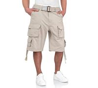 Surplus Raw Vintage Division Mens Cargo Shorts, Off White, L