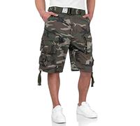 Surplus Raw Vintage Division Mens Cargo Shorts, Woodland, 6XL