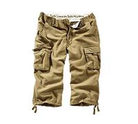 Surplus Raw Vintage Men´s Cargo Trooper Legend 3/4 Shorts, Beige, 3XL