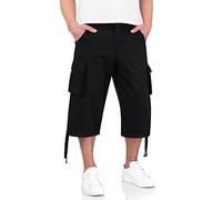 Surplus Raw Vintage Men´s Cargo Trooper Legend 3/4 Shorts, Black, 3XL
