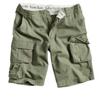 Surplus Raw Vintage Mens Cargo Trooper Shorts, Olive, XL