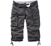 Surplus Trooper 3/4 Leg Cargo Shorts Mens Combat Hiking Trekking Outdoor Black
