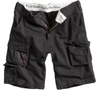 Surplus Raw Vintage Mens Cargo Trooper Shorts, Black, 3XL