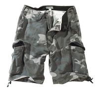 Surplus Vintage Mens Combat Cargo Shorts Military Style Washed Cotton Night Camo