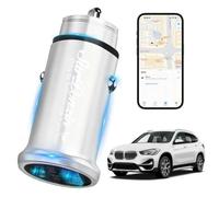 Surponzin Car Anti-Loss Device with Charging Port - Real-Time Location Tracking, Compatible with Apple Find My (iOS Only)-Sliver (Sliver)