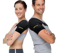 SURPOWN Shoulder Brace for men and women, Adjustable Sleeve, Recovery Shoulder Support Stability Bandage for Rotator Cuff Pain Relief for Extra Comfort, Two straps fit left or right Shoulder, One Pack