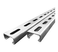 Surprecision Metal Strut Channel with Slotted Back 500mm/19.69" Pre-Galvanized Steel U Channel 2 Pcs Framing Steel Channel - Efficient Support Solution (Thickness 1mm, Size 41x21mm)
