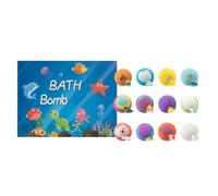 Surprise Bath Bombs for Kids,12 Pack Bath Bombs Gift Set with Surprise Spring Toys Inside,Both Men and Women,Natural Bubble Treasure Gift Set,Gentle on Sensitive Skin