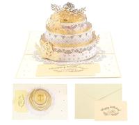 Surprise Birthday Pop-up Card Artistic Cake Design | Thoughtful Keepsake for Family and Friends High-Quality Greeting for Memorable Occasions Special Birthday Wishes