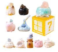 Surprise Box Figures Diamond Crystal Animals Zoo Figurine, Mystery Bag Random Design Action Figures Figurine Collectible Home Desk Car Decoration, Birthday Christmas New Year Gift -Single Box