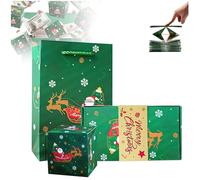 Surprise Box Gift Box-Creating The Most Surprising Gift, Surprise Gifts Boxes Explosion for Christmas, Creative Pop Up Money Box for Cash Gifts (Green,12)