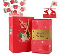 Surprise Box Gift Box-Creating The Most Surprising Gift, Surprise Gifts Boxes Explosion for Christmas, Creative Pop Up Money Box for Cash Gifts (Red,10)