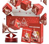 Surprise Box Gift Box, Creating The Most Surprising Gift, Unique Folding Bouncing Red Envelope Gift Box, Suitable for Christmas Birthday Anniversary Valentine Proposal (16 Bounces, Red)
