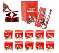 Surprise Box Gift Box for Money, Merry Christmas Folding Bouncing Gift Boxes, Folding Bouncing Pop-Up Explosion Gift Box with Gift Bag, for Christmas Birthday Anniversary Valentine's Day (Pink*10)