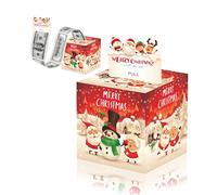 Surprise Christmas Money Pull Box,Money Cake Pull out Cash with Xmas Card and 50P Bag,Christmas Cash Gift Money Pull Pouch Box for Kids/Adult,Xmas Cash Presents Box,Money Reveal Box Xmas Party Decor