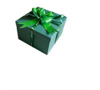 Surprise Diy Explosion Gift Box 5 Layer Creative Surprise Box With Ribbon Double Sided Tape for Luck DIY Photo Album Scrapbook Folding Gift Box For Birthday Anniversary St. Patrick's Day (Green)