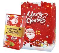 Surprise Explosion Gift Box,Funny Pop Up Cash from Money Case,Christmas Explosion Gift Box,DIY Folding Xmas Bouncing Money Boxes, for Xmas, Birthday,Anniversary (Red +6 Bounce)