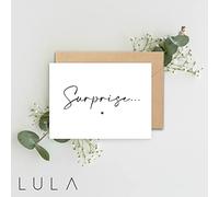 Surprise from Bump A5 Card & envelope, Pregnancy Announcement Minimalistic Card, Pregnancy Reveal Card for Family and Friends, Daddy to be