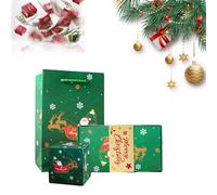 Surprise Gift Box Explosion,2023 Newly Merry Christmas Surprise Gift Boxes,Seeroze Surprise Gift Box Christmas, Pop-Up Explosion Gift Box, Exploding Pop Up Boxes for Gifts (16Box Set,Green)