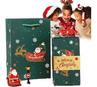 Surprise Gift Box Explosion for Money, 2026 New Festive Pop-Up Surprise Boxes, Folding Bouncing Gift Boxes for Christmas Birthday Anniversary Valentine Party Gift (Green)