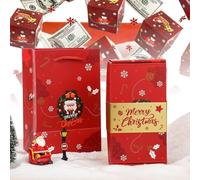 Surprise Gift Box Explosion for Money, 2026 New Festive Pop-Up Surprise Boxes, Folding Bouncing Gift Boxes for Christmas Birthday Anniversary Valentine Party Gift (Red)