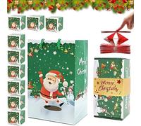 Surprise Gift Box Explosion for Money, 2026 New Folding Bouncing Red Envelope Gift Box with Creative Pop-up Boxes, Cash Explosion for christmas Birthday Anniversary Valentine Proposal(10pcs Green)