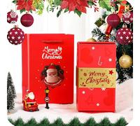Surprise Gift Box Explosion for Money - DIY Folding Bouncing Pop Up Gift Box, Christmas, Anniversary & Valentine's Day, Creating Surprising Gift (Red,12 Pages)