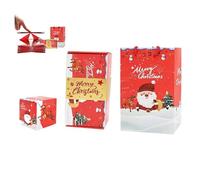 Surprise Gift Box Explosion for Money, Diy Unique Folding Bouncing Cash Envelope Exploding Gift Box, Surprise Giftbox for Birthday, Christmas, Anniversary, Valentine, Proposal (10pcs Red)